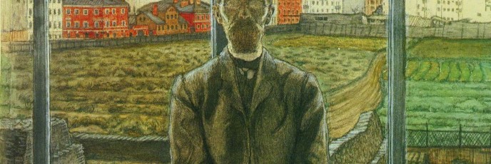 A Man in Spectacles. Mstislav Valerianovich DOBUZHINSKY