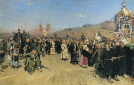 A Religious Procession in Kursk Gubernia. Ilya Yefimovich REPIN