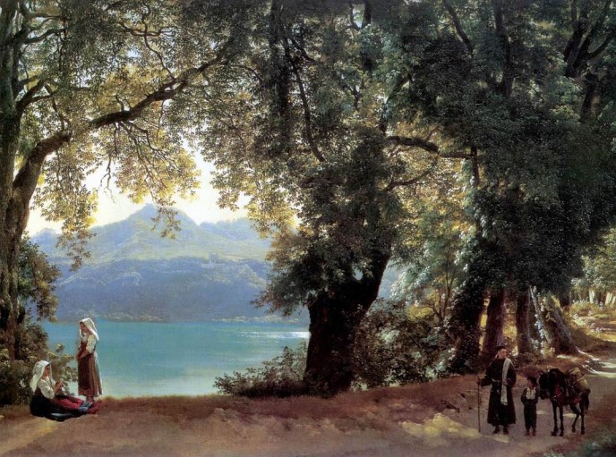 Lake Albano in the Outskirts of Rome. Silvestr Feodosievich SHCHEDRIN