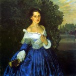 Lady in Blue. Konstantin Andreyevich SOMOV