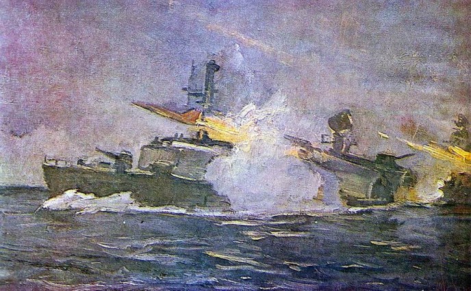 Missile boats manoeuvres. Fyodor Pavlovich USYPENKO