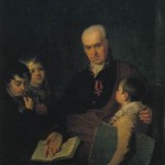 Portrait of K.I. Golovachevsky, Inspector of the Academy of Arts, with Three Pupils. Alexei Gavrilovich VENETSIANOV